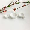 10Pcs/Set Mini White Kitchenware Toys Drink Cups Dish Water Cup And Plate Tableware Miniatures Diy Pretend Play Toys