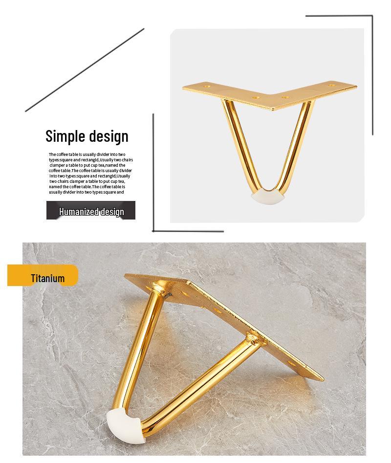 Modern Simple Iron Angled Furniture Feet for TV Cabinet and Sofa