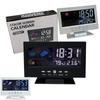 1 Set Termometro Igrometro Calendario Display Lcd Digitale Misuratore di Temperatura e Umidità Orologio Stazione Meteo Multifunzionale