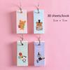 1/4Pcs Rainbow Dinosaur  Pads Cartoon Loose Leaf Planner Pocket Iron Ring Notepad Student Mini Schedule Word Book