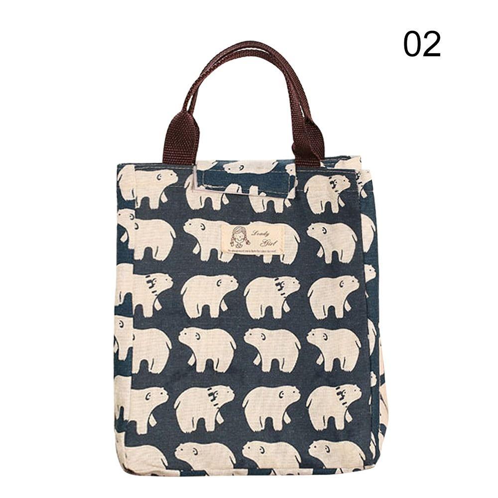 Portable Storage Bag Kid Student Picnic Insulated Thermal Bag Lunch Box Breakfast Organizer Cooler Lunch Bag