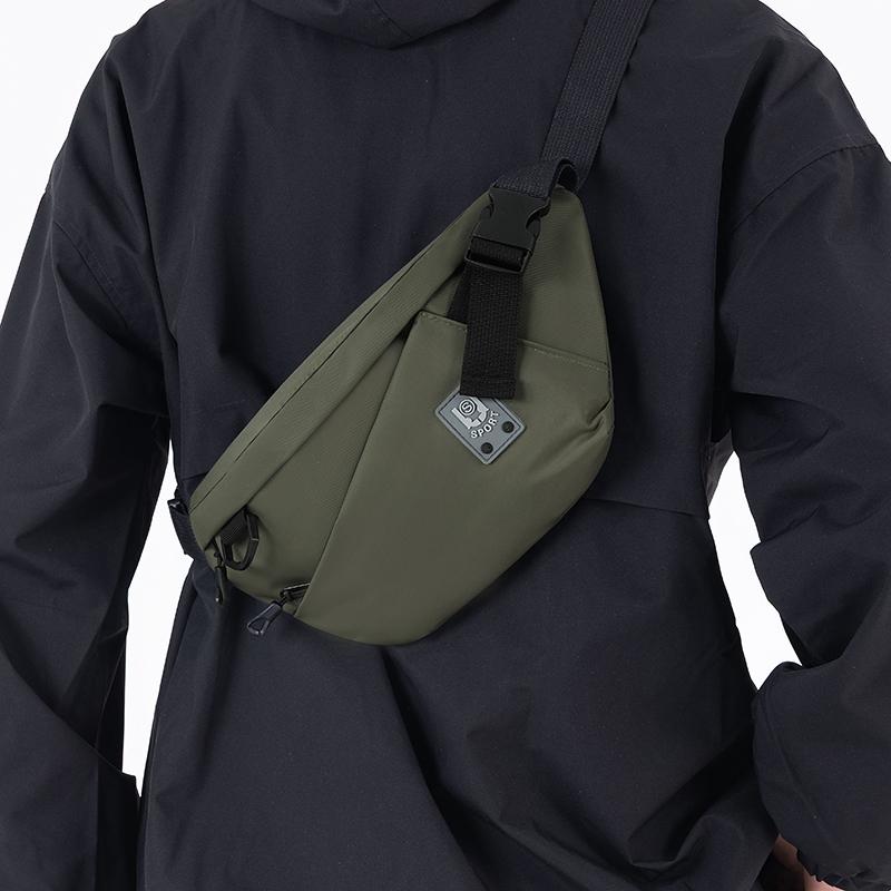 Lässige Herren Umhängetasche - Verschleißfeste Brusttasche mit verstellbarem Schultergurt