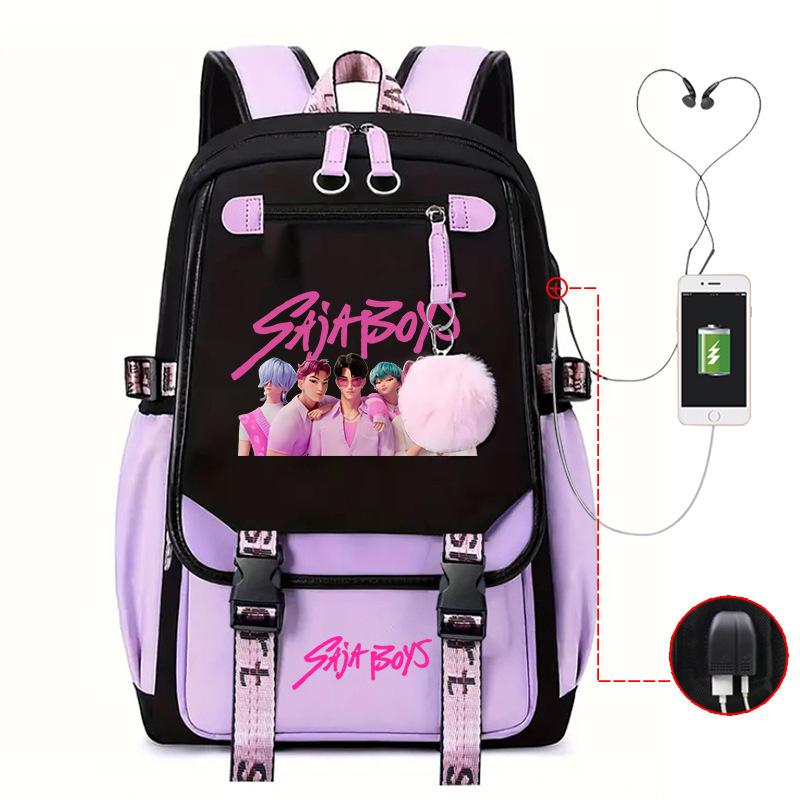 Witch Hunters Peripheral Korean Edition Student School Bag Cross-border College Wind Reduction Large Capacity Ridge Backpack