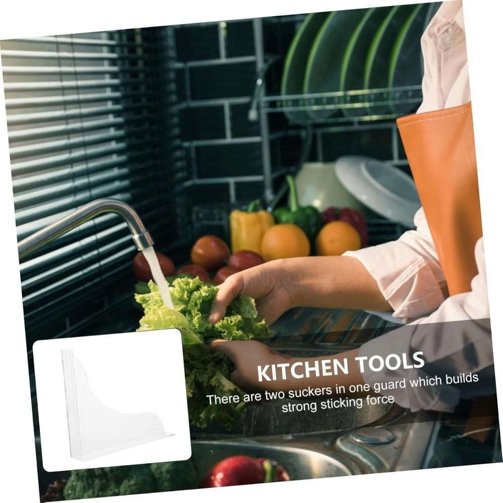 2 Stück Acryl-Badewannen-Spritzschutz Transparent Selbstklebend Wasserabweisende Platte Wasserdicht Einfach zu Installieren Spülbecken-Spritzschutz Dusche