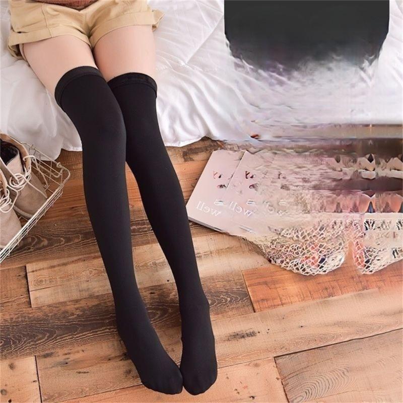 Women's Winter Socks Soft Thick Warm Socks Stretchy Thigh High Socks Long Socks