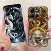 For Motorola Moto G86 Power Cool Dragon Tiger Pattern Phone Case For Moto G86 G86Power Black Silicone Soft Covers Bumpers