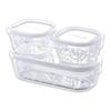 iwaki Pack & Range Square Glass Food Storage Containers Heat Resistant Microwave Safe PS-PRN-11W