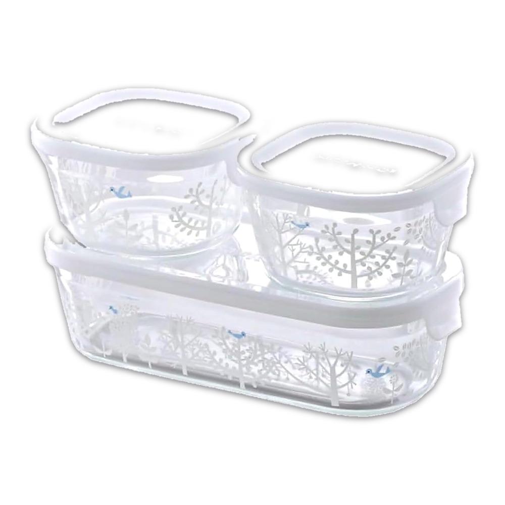 iwaki Pack & Range Square Glass Food Storage Containers Heat Resistant Microwave Safe PS-PRN-11W