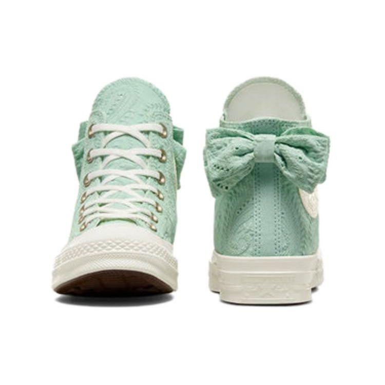 Converse Chuck 70 High Bow - Sticky Aloe Green Women Sneakers Egret Light-Gold A10245C