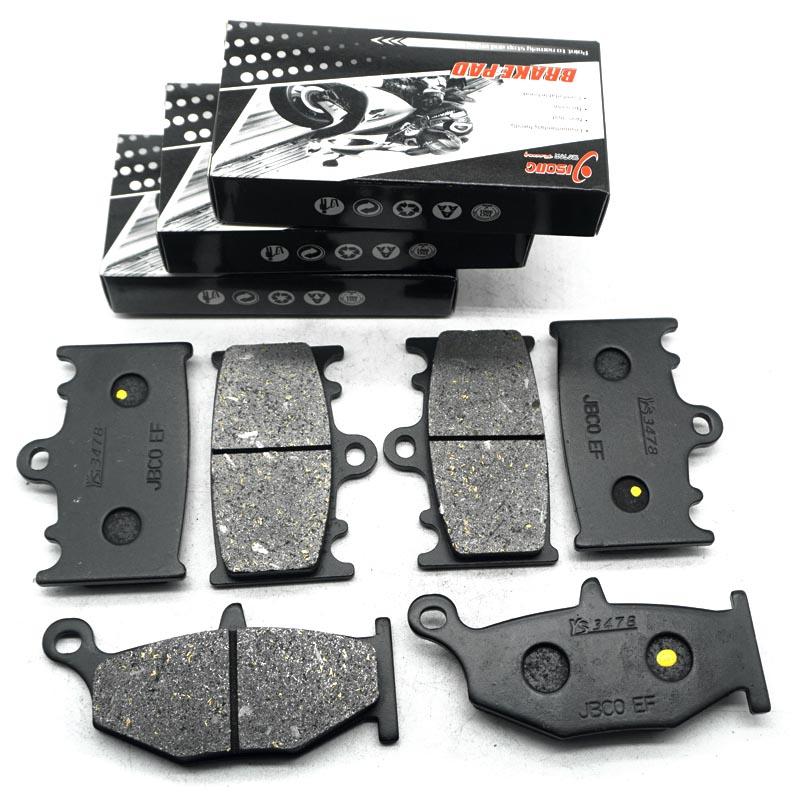 Motorcycle Front Rear Brake Pads Disc Kit Parts For SUZUKI GSR400 2006- GSR400A ABS 2007-2017 GSR600 2006-2010 GSR 600 400