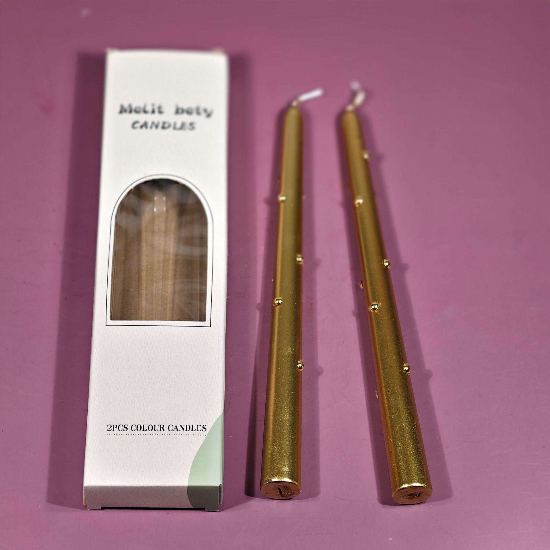 

25 см Жемчужная Длинная Палочка Европейская Ароматерапевтическая Свеча – Романтический, Бездымный Атмосферный Декор