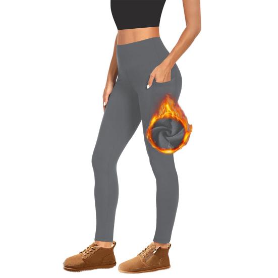 

Женские леггинсы с высокой талией из бархата, утолщенные, теплые, облегающие, для йоги S темно-серого