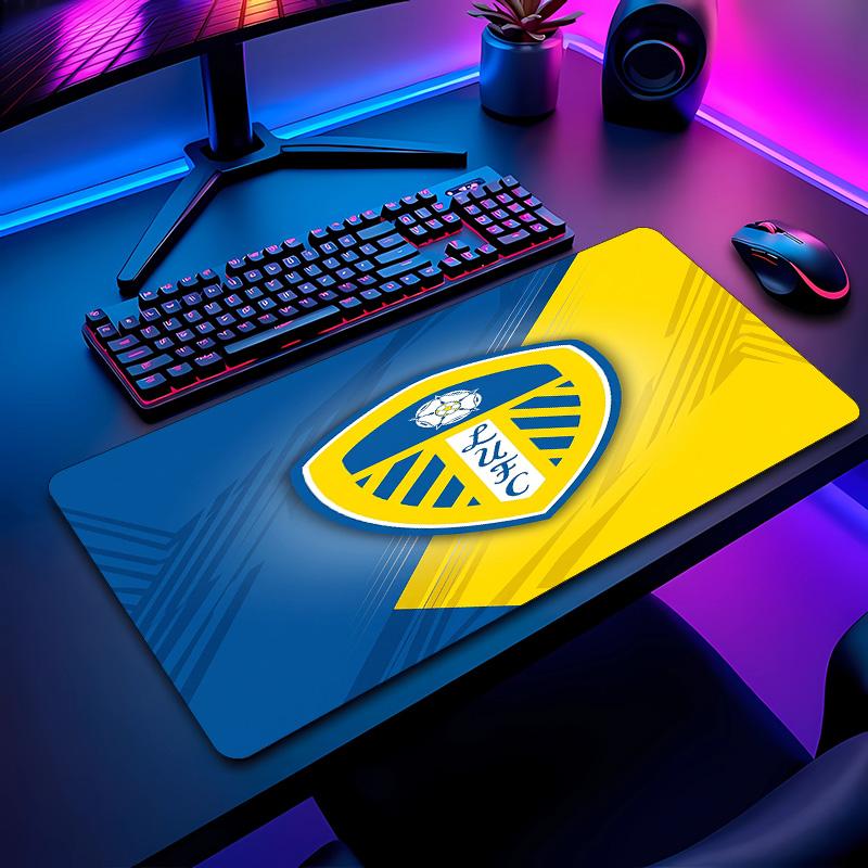 Leeds United Football Pattern Mouse Pad Non?Slip Rubber Base Gaming Mousepad For Desk Office Home