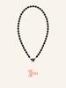 Gemade Heart Flutter Necklace Black #N069