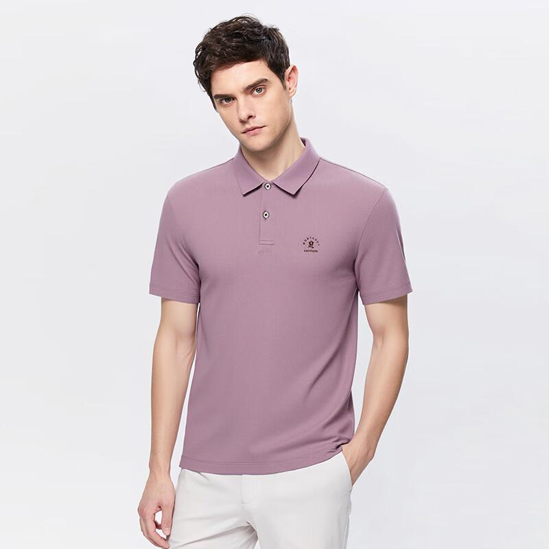 MONTAGUT Men's Pure Cotton Short-Sleeve Polo Shirt
