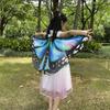 Boys Girls Shawl Butterfly Wing Dancing Party Photo Fairy Cosplay Accessory Christmas Halloween Dress up Cape Coverups
