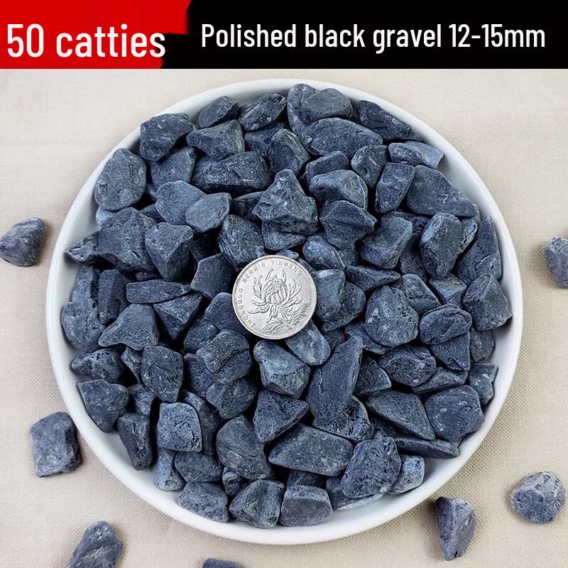 Polished Black Landscaping Gravel