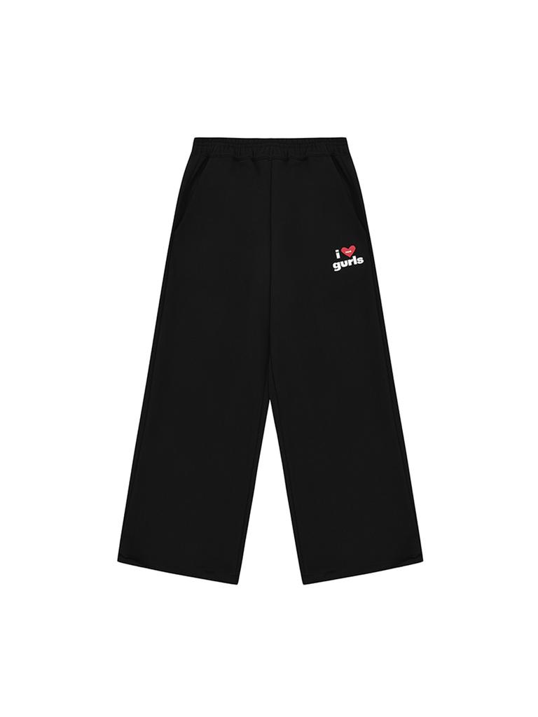 ASIF CALIE Gurls Logo Sweat Pants Black