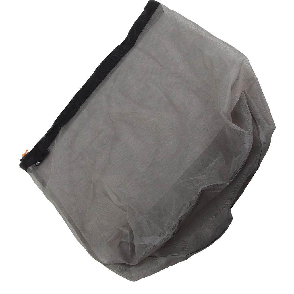 Ultralight Mesh Drawstring Sack Outdoor Travel Hiking Camping Stuff Storage Bag(Black XXL)