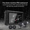 3-In-1 Motorbike Device: Dashcam+GPS Navigator+Wireless CarPlay, Supports Android Auto, Siri & Google Voice Assistant