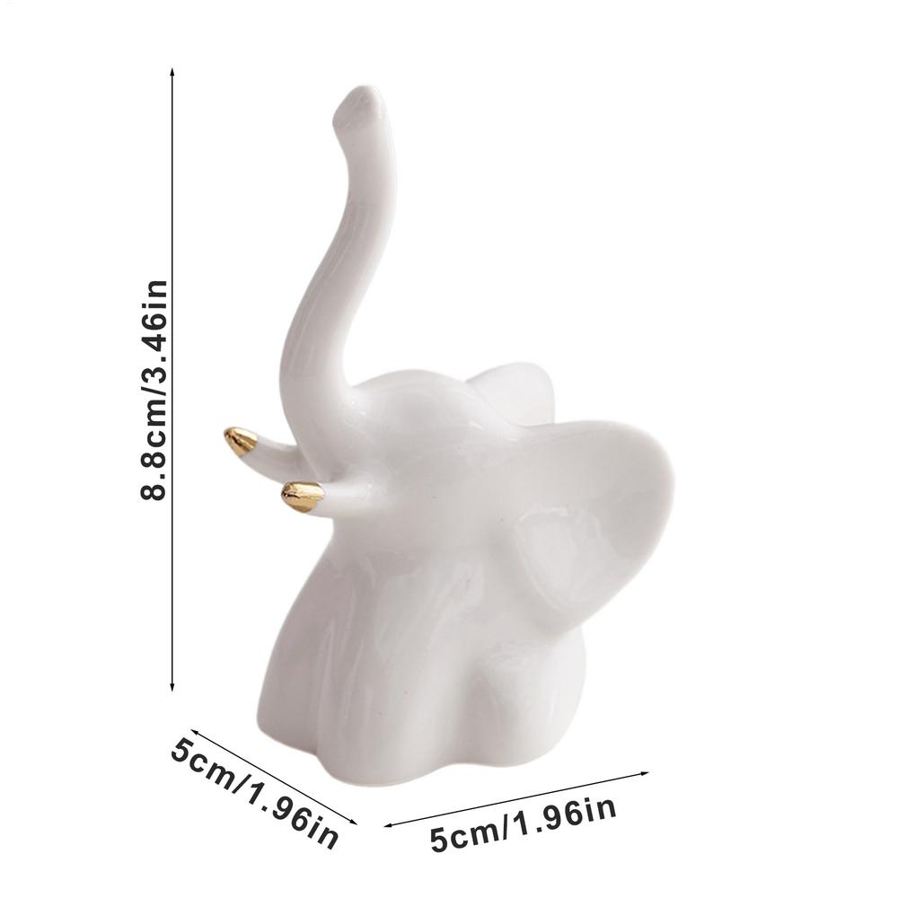 

Маленький простой стиль керамический слон орнамент входная дверь прихожая тумба под телевизор настольный декоративный орнамент кольцо для хранения белый