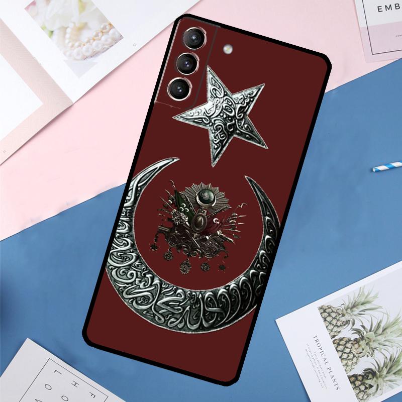 Turkey Turkish Flag Case For Samsung Galaxy S24 S23 S22 Ultra S20 S21 FE S8 S9 S10 Plus Note 10 20 Ultra Cover