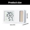 Thermometers Hygrometer Solar Powered Desktop Temperature Humidity Meter Gauge with LCD Display for Baby Room Office