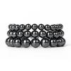 Fashion Magnetic Hematite Beads Bracelet Men Nature 4-20mm Reiki Healing Energy Stone Bracelets for Women Protect Health Jewelry