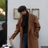 Autumn and Winter Thickened Woolen Coat Men's Mid-length Korean Style Trendy Men's Loose Windbreaker Woolen Coat
