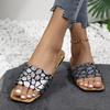 Women Flat Slippers 2025 Anti-slip Sandals Daily Slippers Women Shoes Summer New Big Size Slides Women Zapatos De Mujer