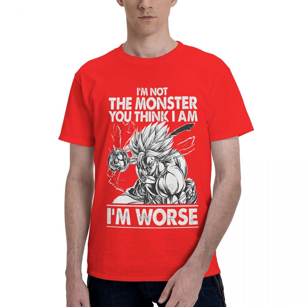 

T Im Not The Monster You Think I Am Worse Tee 100 Cotton Casual Breathable Confortable Clothes Designer Clothes Men T Shirt S