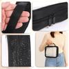 Travel Jewelry Organizer Bag Transparent Zippered Velvet Pouch Earring Ring Necklace Storage Case with Detachable Pages