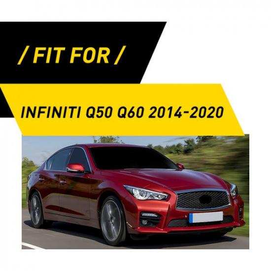 Interior Dashboard Frame Cover Trim For Infiniti Q50 Q60 2014- Carbon Fiber