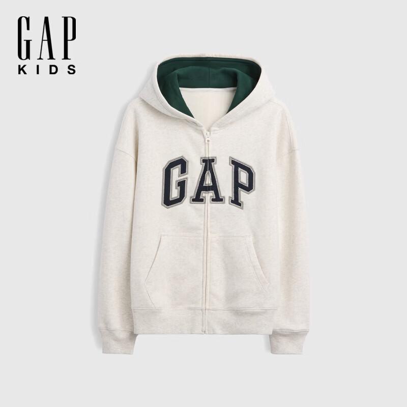 Gap Boys' Logo Embroidered Fleece Hoodie
