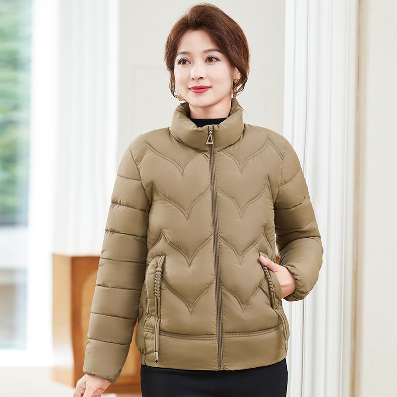 Women's Cotton Coat Parker Winter Jacket  New Short Stand Collar Keep Warm Fashion Outerwear Top