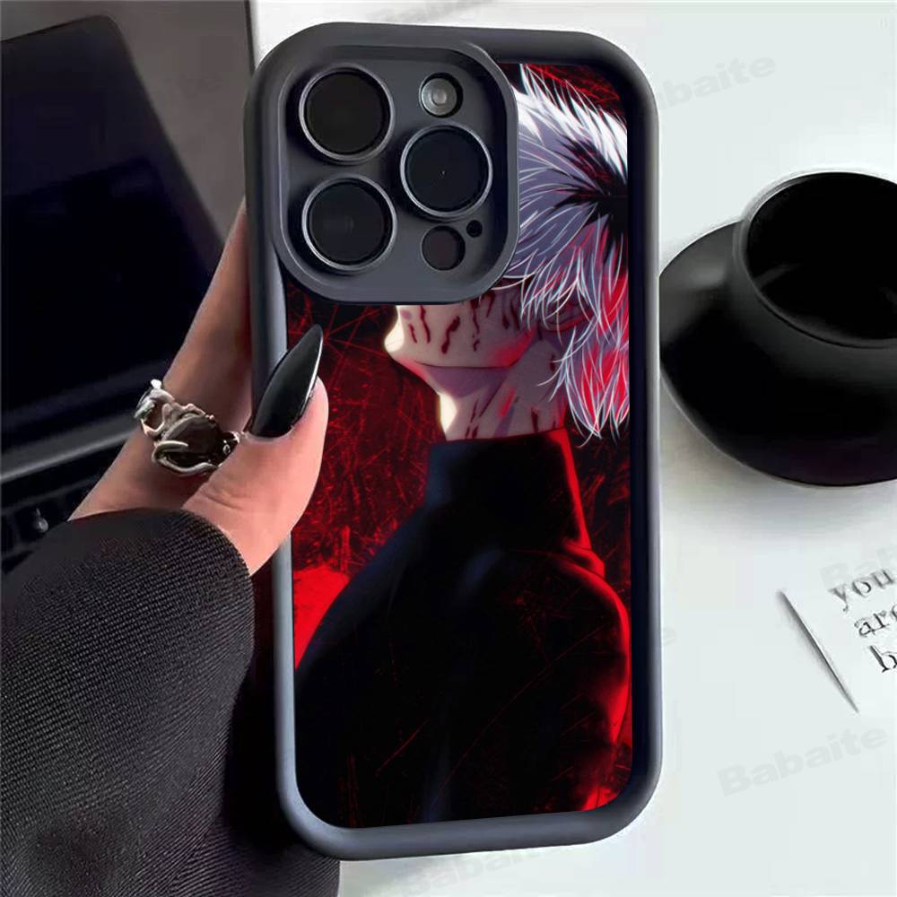 Tokyo Ghoul Black Phone Case For iPhone 17 16 E 15 14 13 12 11 Pro Max Plus Back Cover
