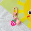 Cute Fruit Strawberry Grape Orange Pendant Keychain For Women Girls  Candy Color Fruit Keyring Bag Decoration Accessories