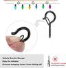 20 Stuks Schroefhaken voor Hangende Planten / Kerstverlichting, Heavy Duty 2,2 Inch Zwarte Ooghaak Schroefbeker Plafondhaak Q-Haak