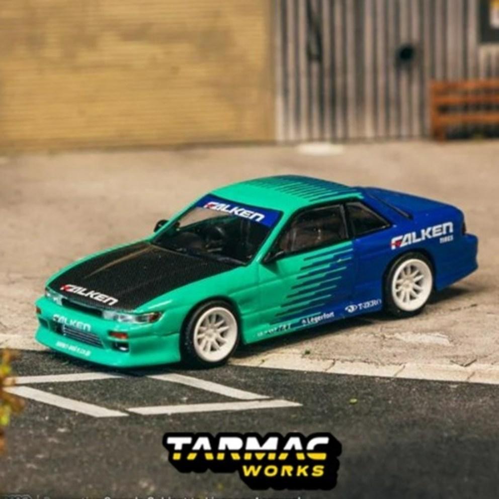 

Tarmac Works 1/64 VERTEX Nissan Silvia (S13) Falken - GLOBAL64 Diecast Model Car