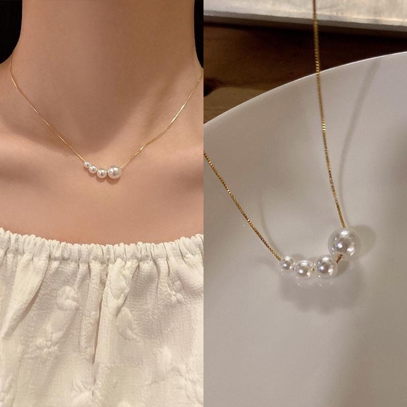 2023 Summer Luxury Pearl Choker - Gold-Plated Clavicle Necklace for Women