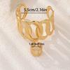Two-piece Set of Personalized Creative Geometric Hollow Bracelet Ring Jewelry Set, Hot-selling Daily Versatile Women's Jewelry