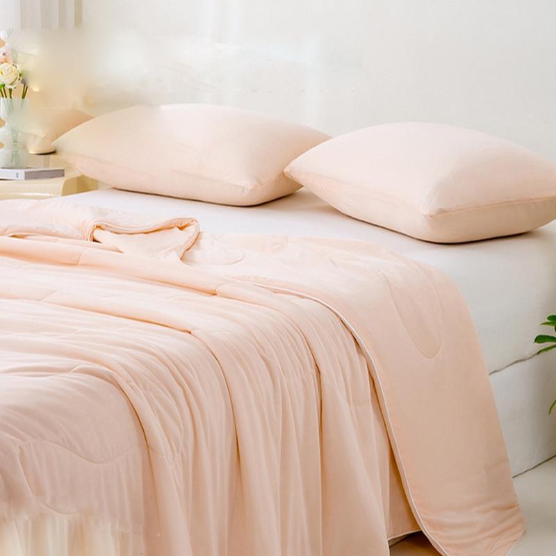 Washed Air Condition Blanket For Bedding Soft Skin-Friendly Silky Quilted Quilt Breathable Summer Cooling Comforter Queen King