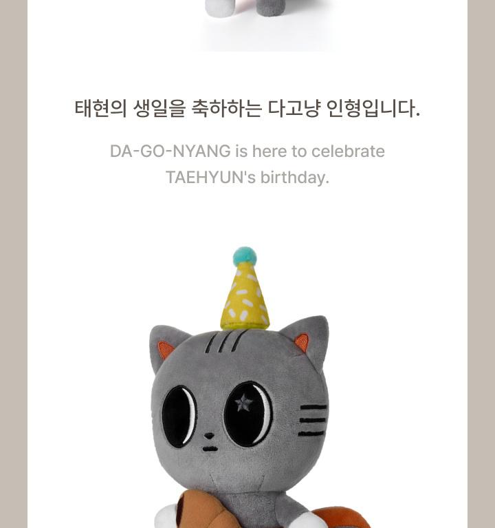 [PLÜSCH-SET] TAEHYUN von TXT (MORGEN X GEMEINSAM) [GLÜCKLICHER TAEHYUN TAG] Herzensbote : DA-GO-NYANG