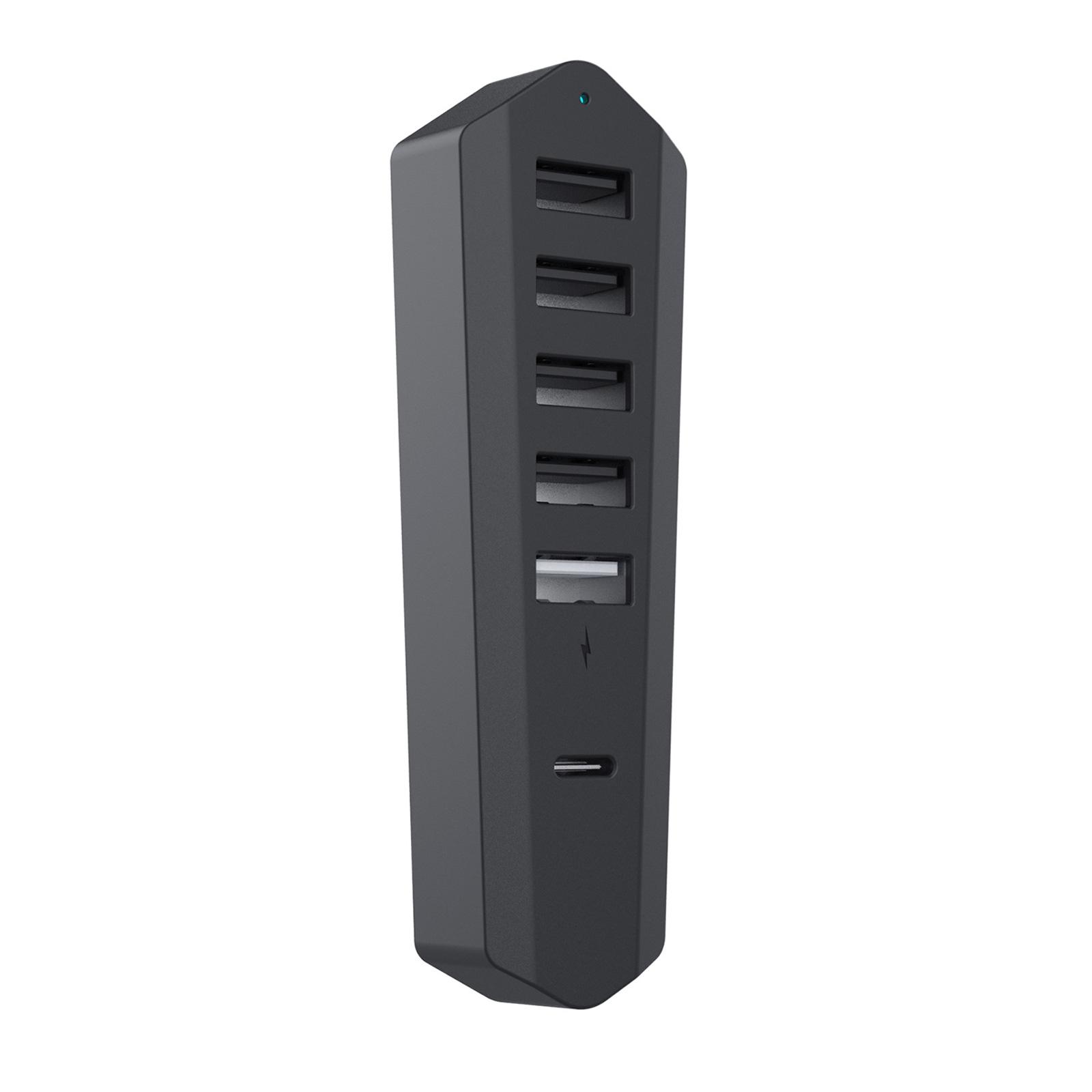 

6 in 1 USB Hub for PS5 Slim Host Multi-port Converter Adapter Expansion Splitter Game Console USB2.0 Extender Hub