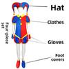 Pomni Cosplay Costume Anime Pomni Ragatha Cosplay Dress Cartoon Clown Uniform Halloween Carnival Costumes for Women Men Unisex