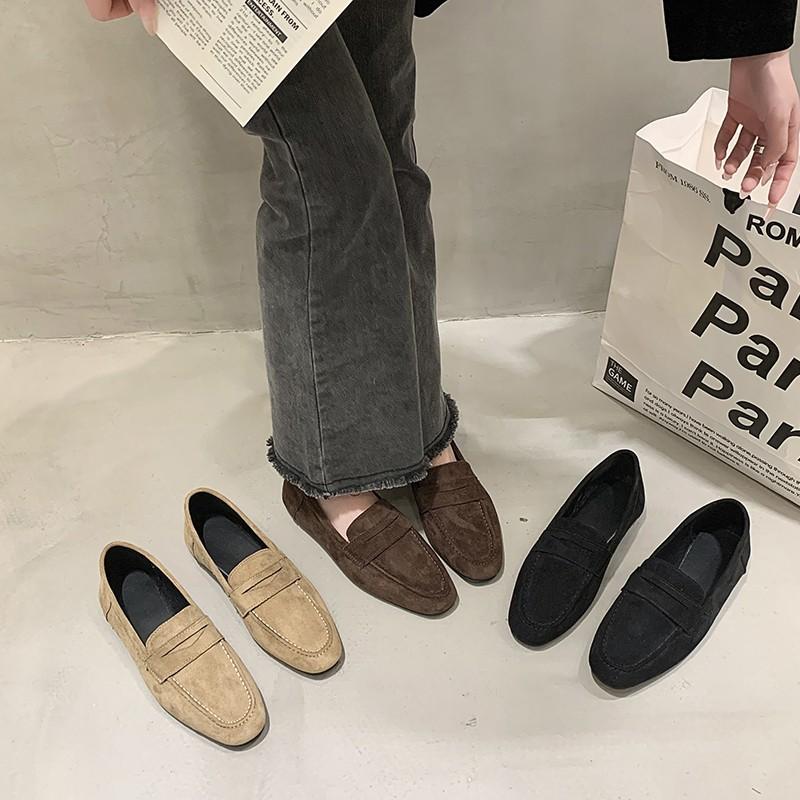 Batai Moteriški Balerinos Sekli Aulo Žemas Kulnas Klumpės Platforminiai Oksfordai Užmaunami Apvalus Pirštas Kasdieniai Moteriški Sportbačiai Loaferiai Su Kailiu Suknelei