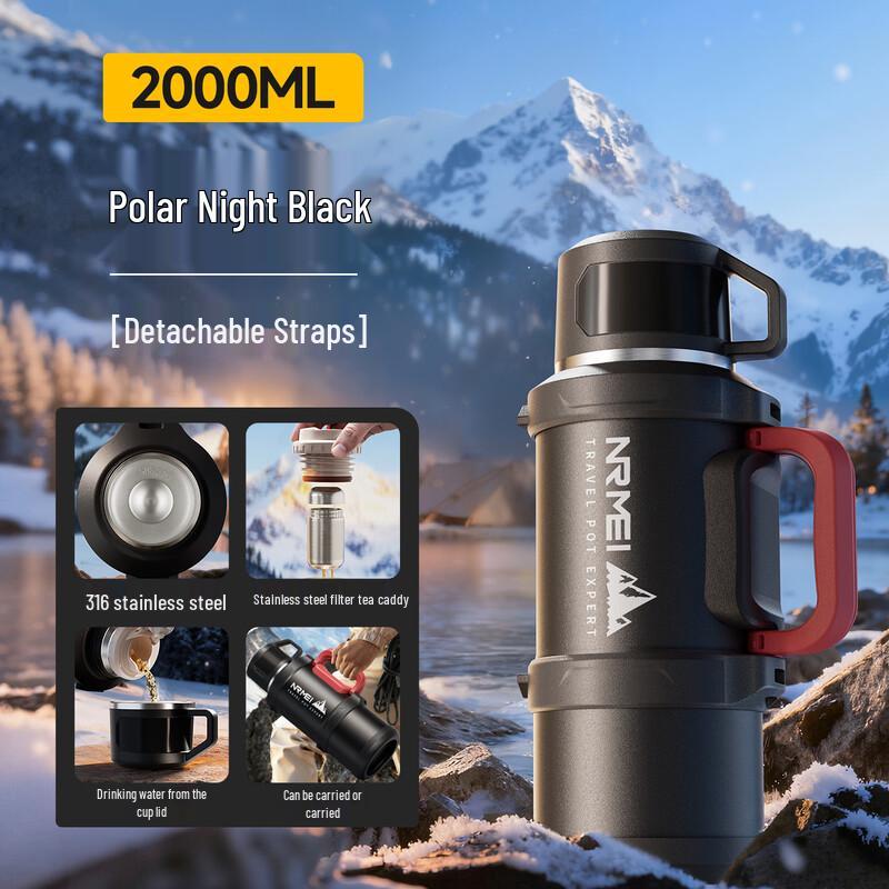 nRMEi 316 Stainless Steel Outdoor & Home Insulated Water Bottle