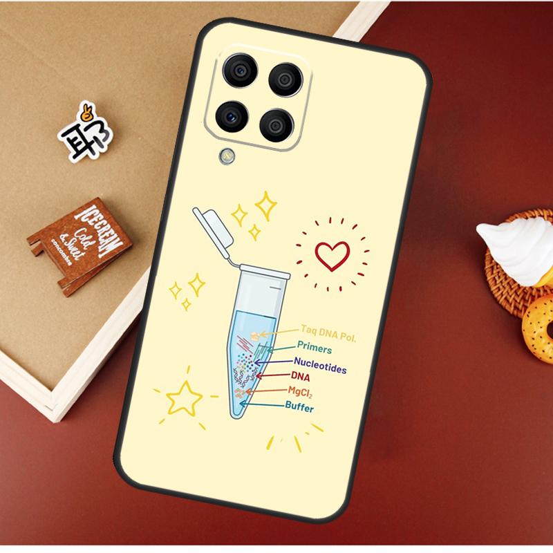 Retro DNA Science Illustration Case For Samsung Galaxy M16 M36 M56 M06 M52 M32 M12 M54 M34 M14 M35 M55 M15 M11 M31 M13 M53