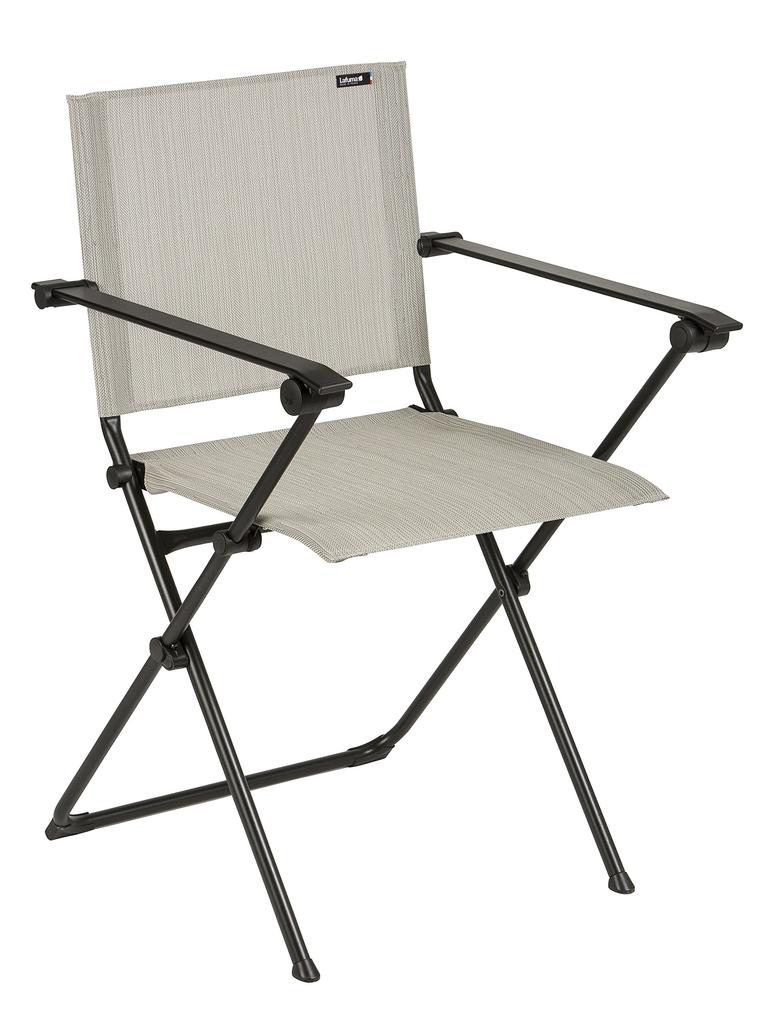 Lafuma Chair Folding with Armrests Gray LFM2640 Gray (ANYTIME CHAIR)