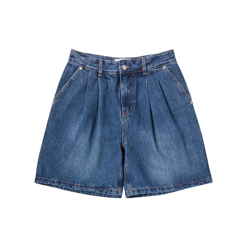 ACME DE LA VIE Wide Basic Denim Short Pants (2Color)